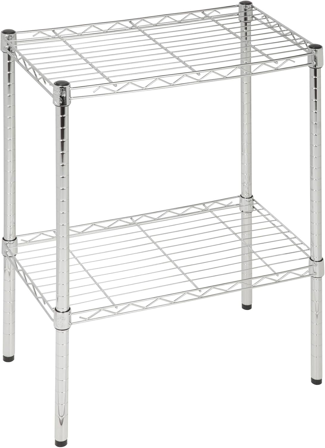 image:imageHoneyCanDo 3Tier Heavy Duty Adjustable Shelving Unit 250lb Per Shelf Metal Storage Rack NSF Certified Wire Shelf for Kitchen Garage Pantry Black 24 x 14 x 30 inChrome