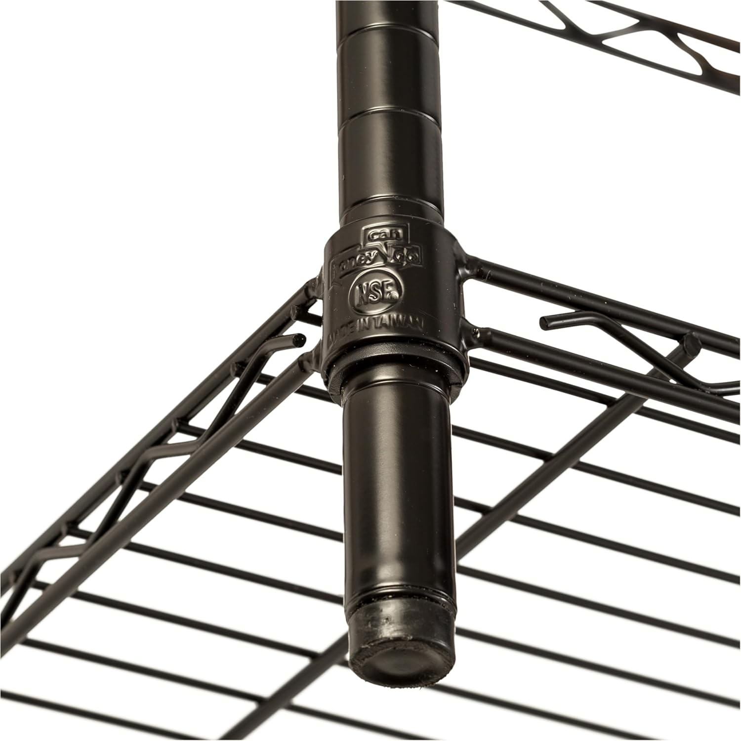 image:imageHoneyCanDo 3Tier Heavy Duty Adjustable Shelving Unit 250lb Per Shelf Metal Storage Rack NSF Certified Wire Shelf for Kitchen Garage Pantry Black 24 x 14 x 30 inBlack