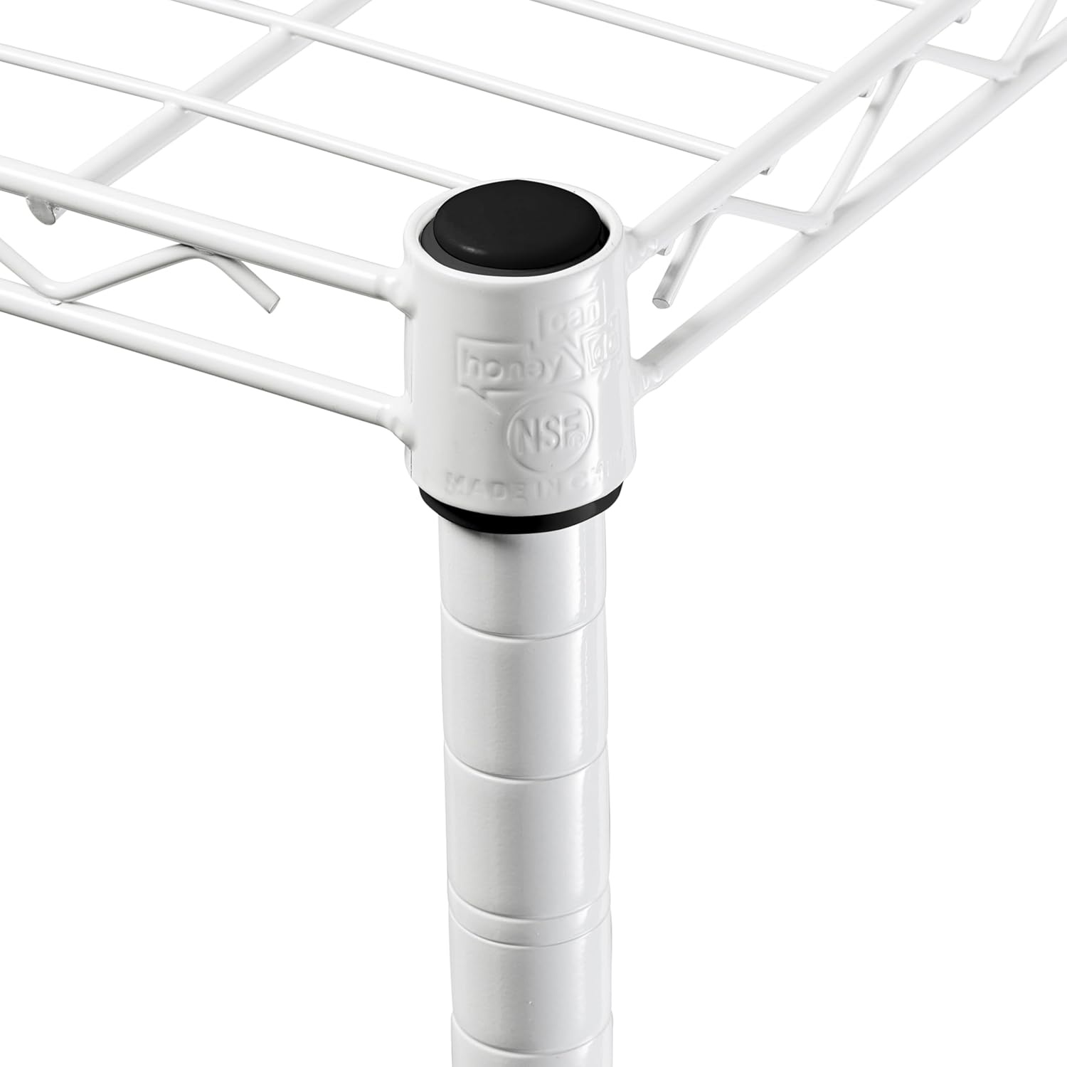 image:imageHoneyCanDo 4Tier Heavy Duty Adjustable Shelving Unit 250lb Per Shelf Metal Storage Rack Wire Shelf for Garage Kitchen Office Pantry Black 36 x 14 x 54 inWhite
