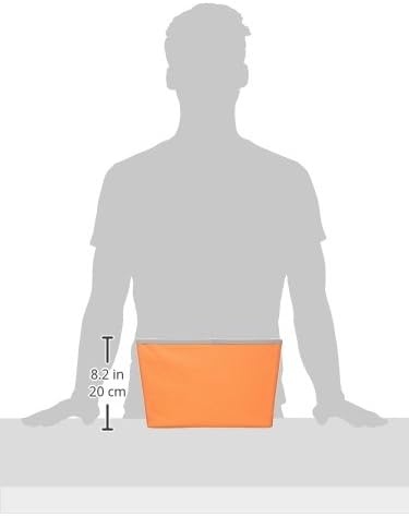 image:imageHoneyCanDo Decorative Storage Bin with Chrome Handles Small OrangeOrange