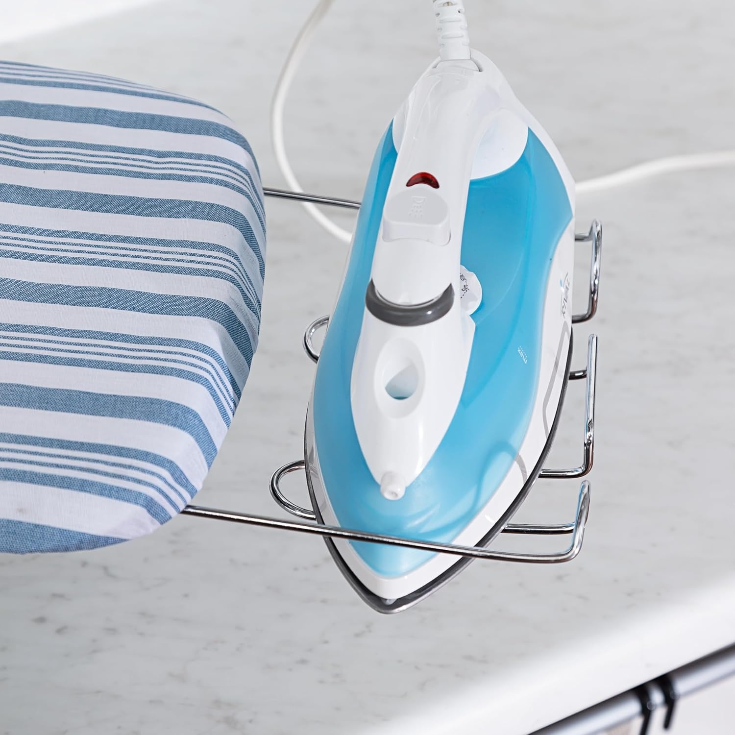 image:imageHoneyCanDo Folding Tabletop Ironing Board with Iron Rest Blue 32 L x 12 W Steel FrameBlue