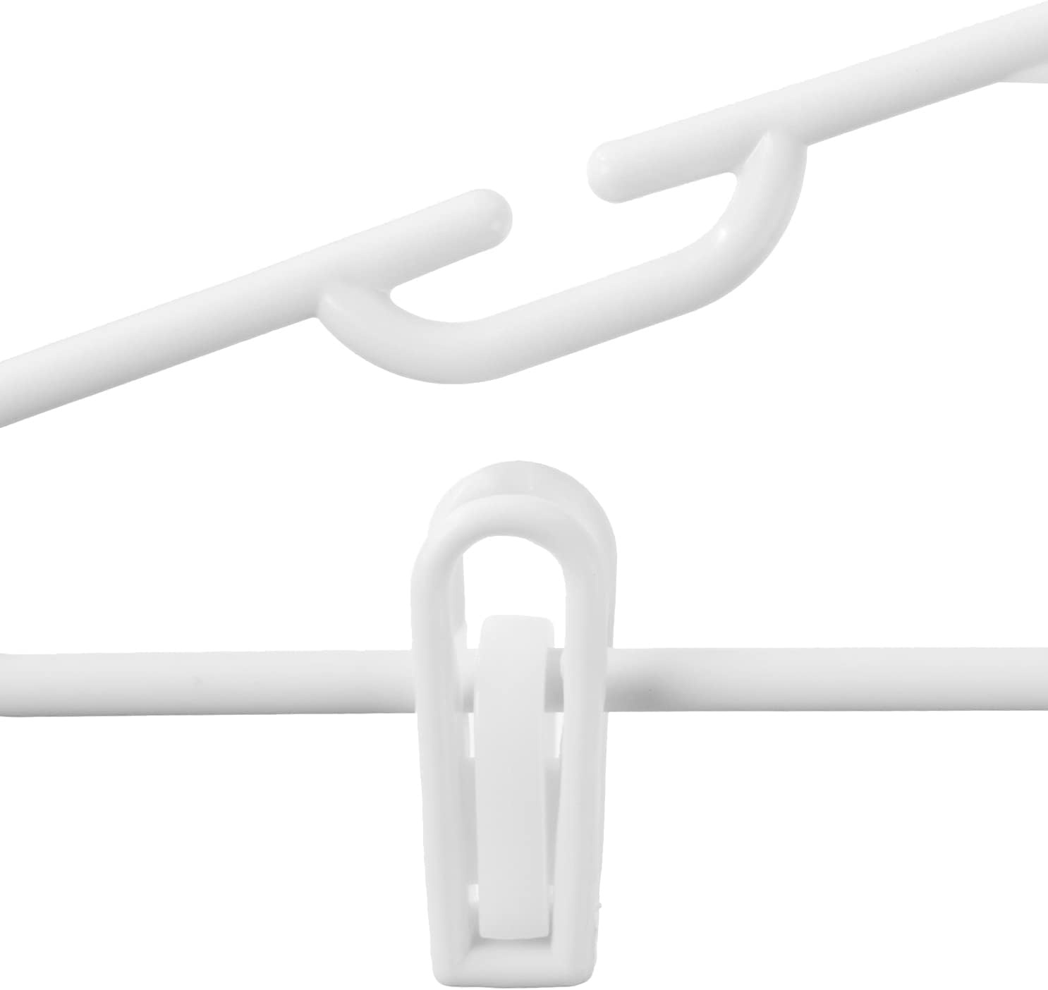 image:imageHoneyCanDo Kids Clothes Hanger Baby Clothes Hangers with Clips Removable Clips are Designed to Keep Bottoms and Tops Perfectly Paired Making it Easier to Organize and Store Outfits 18 Pack7 x 025 x 1175 inches Pack of 8