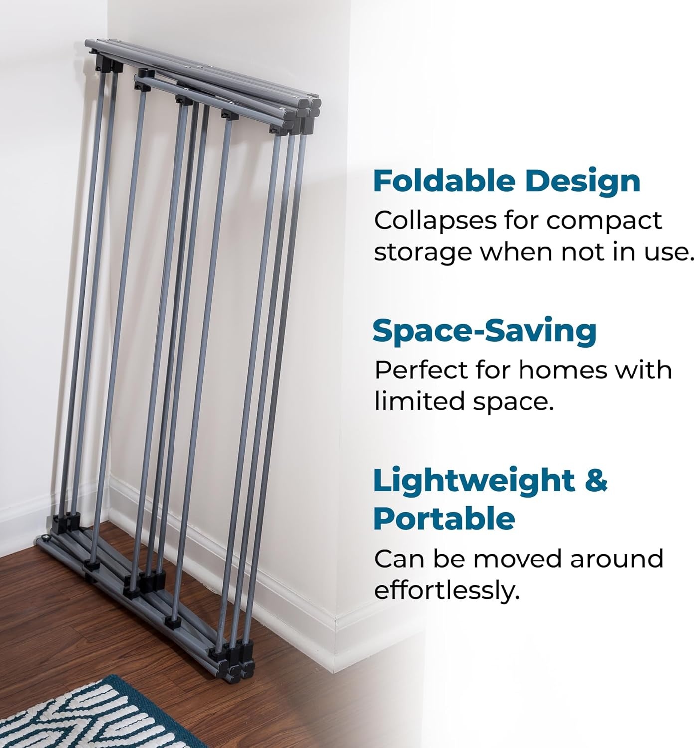 image:imageHoneyCanDo Oversize FamilySize Laundry Drying Rack 355 ExtraWide 22 Wider Than Standard 50lb Capacity Sturdy Steel Foldable Clothes Rack Silver355 W