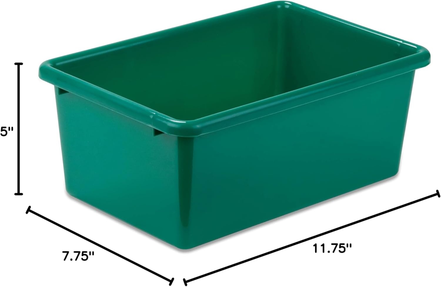 image:imageHoneyCanDo PRTSRT1602SMRED Plastic Storage Bin Small RedGreen