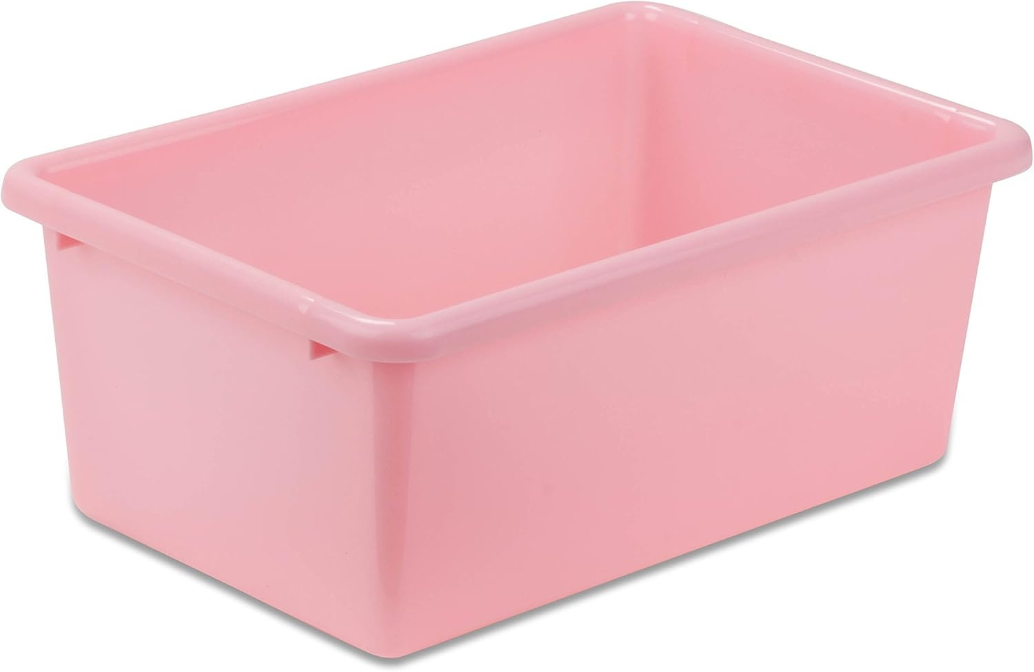 image:imageHoneyCanDo PRTSRT1602SMRED Plastic Storage Bin Small RedLight Pink