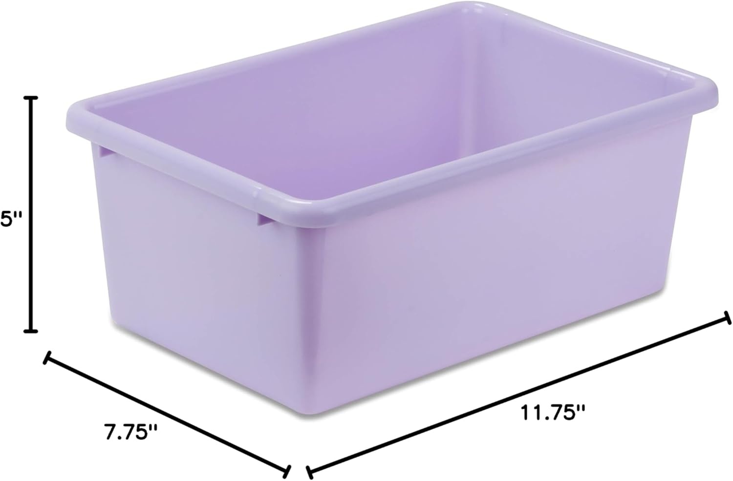 image:imageHoneyCanDo PRTSRT1602SMRED Plastic Storage Bin Small RedPurple