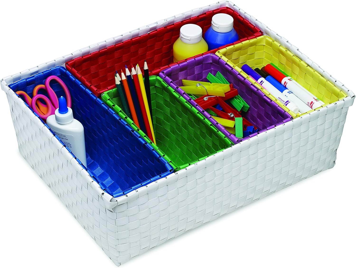 image:imageHoneyCanDo SFT06719 6Piece Nested Basket Set Primary MultiColor
