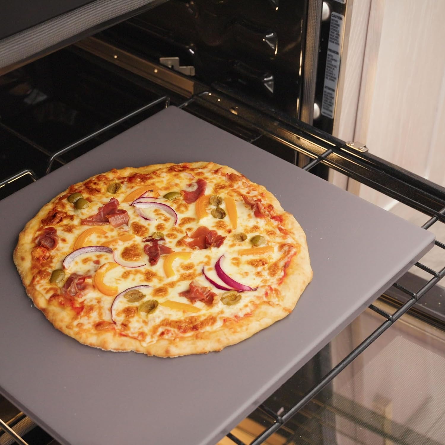 image:imageOld Stone Pizza Kitchen Rectangular Pizza Stone for Oven and Grill 14x16InchGlazed Stone