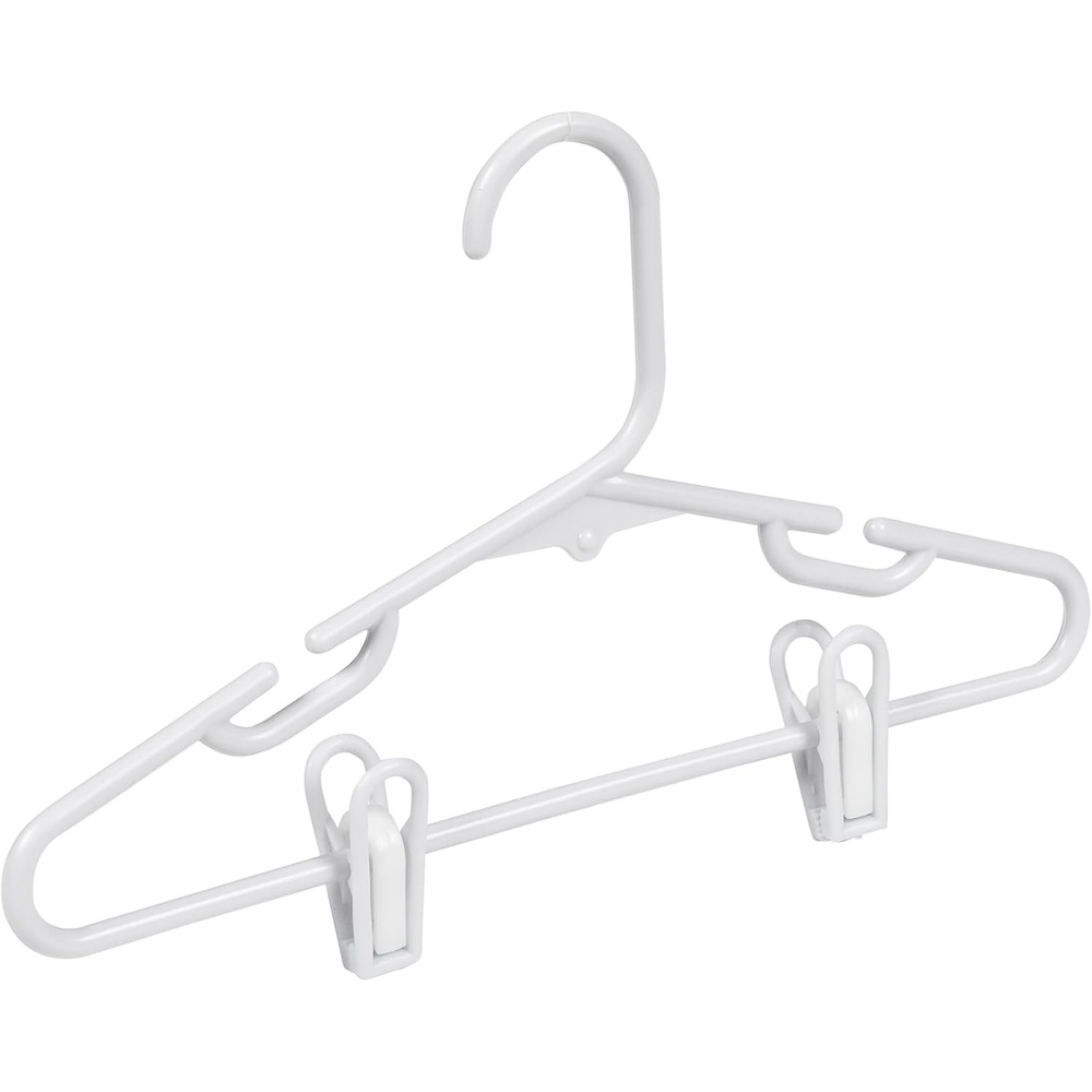 image:imageHoneyCanDo Kids Clothes Hanger Baby Clothes Hangers with Clips Removable Clips are Designed to Keep Bottoms and Tops Perfectly Paired Making it Easier to Organize and Store Outfits 18 Pack7 x 025 x 1175 inches Pack of 8