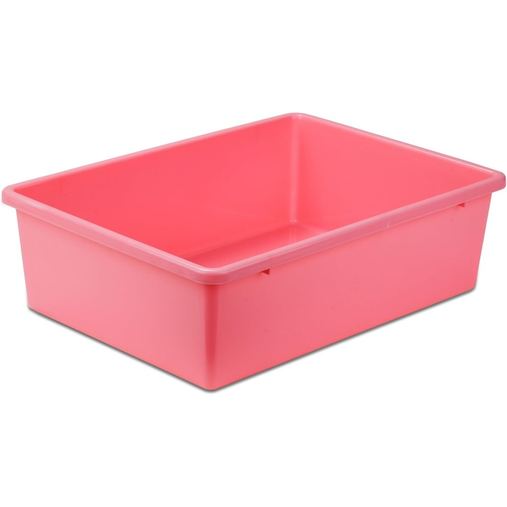 image:imageHoneyCanDo PRTSRT1602SMRED Plastic Storage Bin Small RedDark Pink