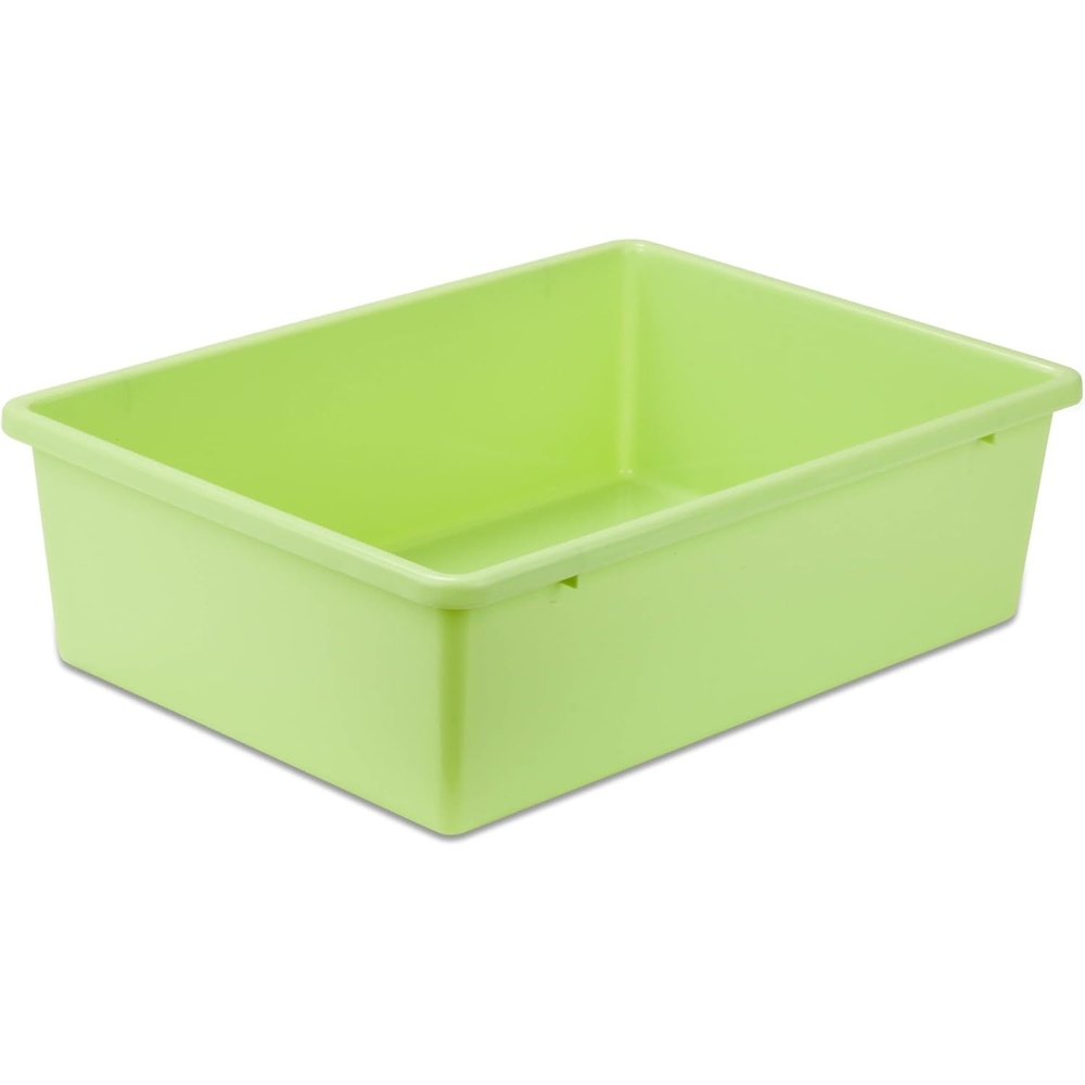 image:imageHoneyCanDo PRTSRT1602SMRED Plastic Storage Bin Small RedLight Green