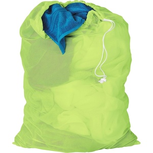 image:imageHoneyCanDo LBG01643 Mesh Laundry Bag with Drawstring Pink 25Inches L x 36Inches HNeon Green