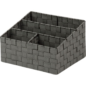 image:imageHoneyCanDo OFC03611 Woven Mail and File Desk Organizer 12 x 1025 x 7 Espresso BrownSaltPepper