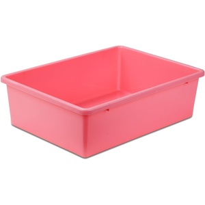 image:imageHoneyCanDo PRTSRT1602SMRED Plastic Storage Bin Small RedDark Pink