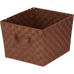 image:imageHoneyCanDo STO02985 Nested Woven Tote with Liner Esspresso Brown SmallBrown