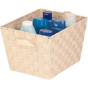 image:imageHoneyCanDo STO02985 Nested Woven Tote with Liner Esspresso Brown SmallCream