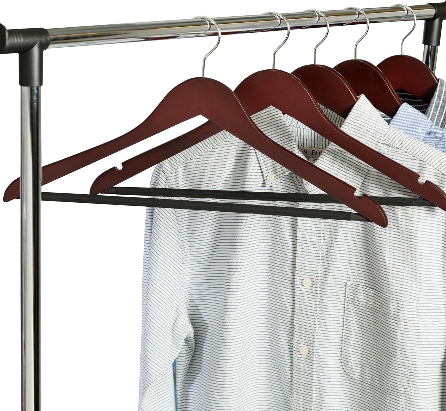 image:imageHoneyCanDo No Slip Wooden Coat Hangers Cherry Wood 24PackCherry