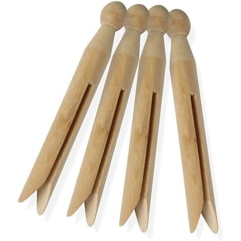 image:imageHoneyCanDo 100 Pack Round Birch Wood Clothespins Durable Wood Clips For Hanging Clothes Pins And Laundry For Organizing Drying amp Everyday Use Practical Hanging Solutions Reliable Wooden Clips600Pack