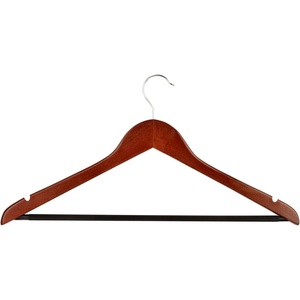 image:imageHoneyCanDo No Slip Wooden Coat Hangers Cherry Wood 24PackCherry