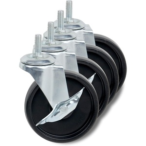 image:imageHoneyCanDo SHF01939 4Inch Caster Roller Wheels for HCD Shelving Unit Set of FourBlack