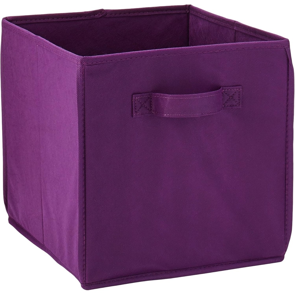 image:imageHoneyCanDo SFT01762 Kids Storage Bins Soft and Foldable Organizers PinkPurple