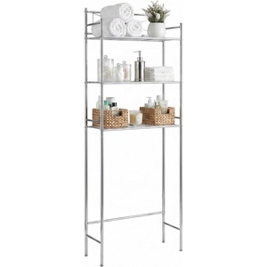 image:imageHoneyCanDo 3Tier Metal Bathroom Shelf Space Saver Over The Toilet Storage Rack Organizer Adjustable Chrome Wire Shelving Unit for Towels amp Toiletries 95 x 23 x 60 in3Tier Bathroom Tower Shelf