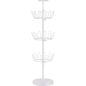image:imageHoneyCanDo SHO02221 Shoe Tree with Spinning Handle Bronze 4Tier 30 lbsWhite