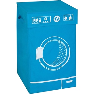 image:imageHoneyCanDo Washing Graphic Hamper Pink HMP04287 PinkBlue