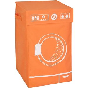 image:imageHoneyCanDo Washing Graphic Hamper Pink HMP04287 PinkOrange